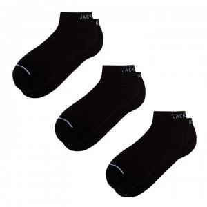 Jack Wills Foxen 3 Pack Trainer Socks - Black