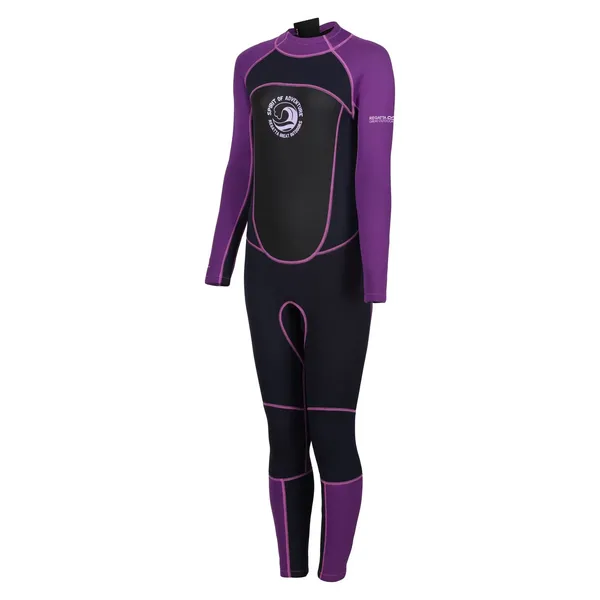 Regatta Womens 3MM Full Wetsuit 18 - Bust 43' (109cm) Navy/Radiant Orchid RWM040-Z81-18