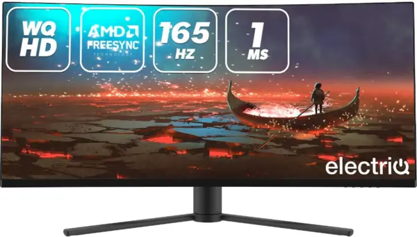 ElectriQ 34" eiQ-34SUWD144FSHQ UltraWide Quad HD Curved Gaming QLED Monitor