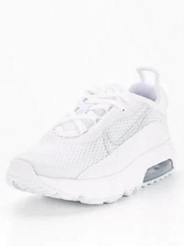 Nike Air Max 2090 Childrens Trainer, White/White, Size 1