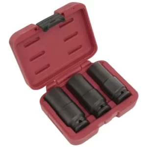 Weighted Impact Socket Set 1/2"Sq Drive 3pc