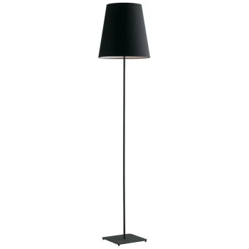 Fan Europe Lighting - Fan Europe ELVIS Floor Lamp with Tapered Shade Black, Fabric Lampshade 34x155cm