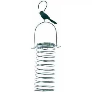 Homescapes - Metal Hanging Bird Feeder with Bird Decoration, Great Tit - Green - Green - Green