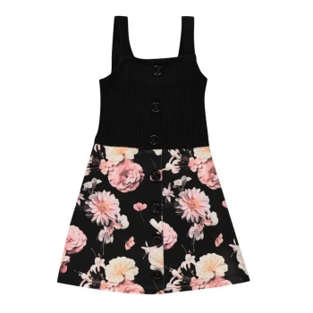 Firetrap Skater Dress Infant Girls - Black Floral