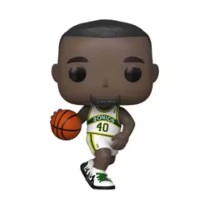 NBA Legends Shawn Kemp Sonics Home Jersey Pop! Vinyl Figure