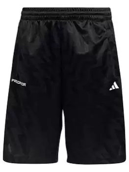 Boys, adidas Youth Predator Short - Black, Size 13-14 Years