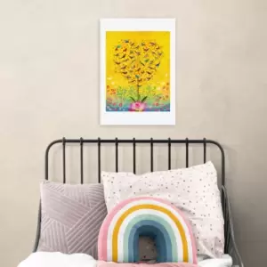 East End Prints The Sound of Sunshine Print Yellow