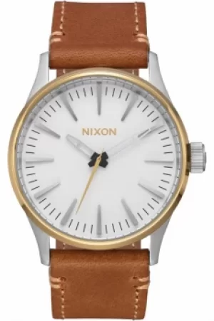 Mens Nixon The Sentry 38 Leather Watch A377-2548