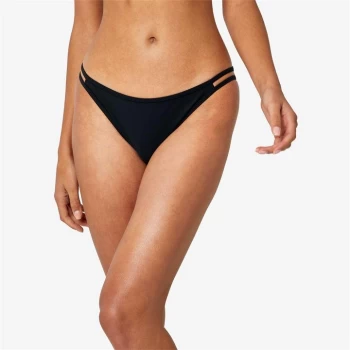 Jack Wills Eco Cut Out Bikini Bottoms - Black