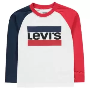 Levis Crop Sports T Shirt - White