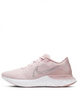 Nike Renew Run, Pink/White, Size 8, Women