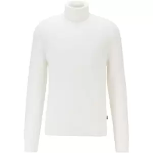 Boss Manuello Knit Jumper - White