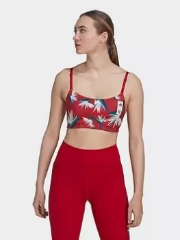 adidas Thebe Magugu Studio Light-Support Bra, Red, Size XL, Women