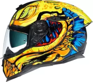 Nexx SX.100R Abisal Helmet, blue-yellow, Size XL, blue-yellow, Size XL