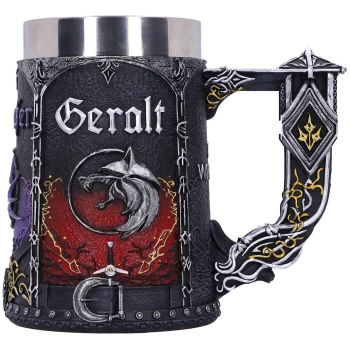 The Witcher Geralt, Yennefer & Ciri Collectible Tankard 15.5cm