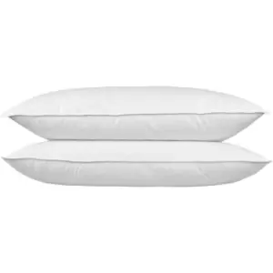 HOMESCAPES Goose Feather and Down King Size Pillow Pair - White