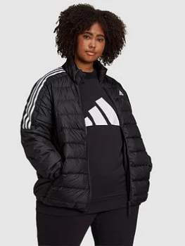 Adidas Essentials Down Jacket - Plus Size, Black, Size 1X, Women