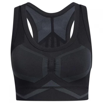 adidas Studio Two Tone Sports Bra Womens - Black/Grey