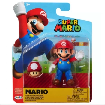 Mario With Super Mushroom (World Of Nintendo Super Mario) Figure