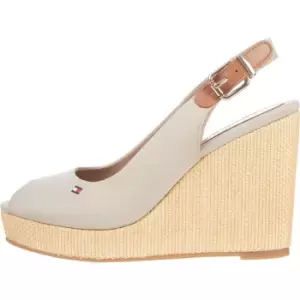 Tommy Hilfiger Iconic Elena Sling Back Wedges - Grey