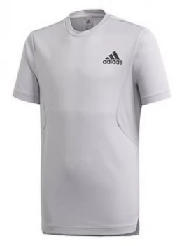 adidas Boys H.r T-Shirt - Grey, Size 15-16 Years