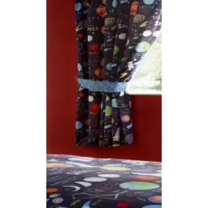 Planets Pair of Curtains 66x72'' Boys Bedroom