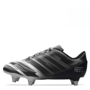 Canterbury Stampede 2.0 Soft Ground Rugby Boots Junior Boys - Black/White