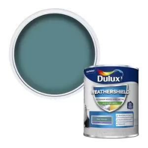 Dulux Weathershield Exterior Quick Dry Teal Voyage Satin Paint 750ml