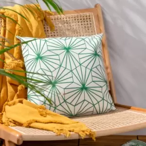 Hexa Outdoor Cushion Green / 43 x 43cm / Polyester Filled