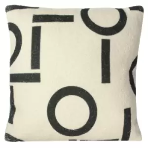 Shearling Circa Printed Cushion Black