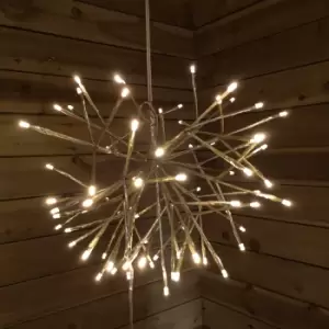 Premier 40cm Indoor And Outdoor Matte Gold Sputnik With 80 Warm White LEDs