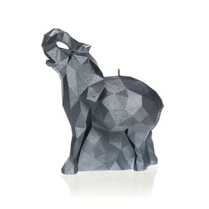 Steel Medium Elephant Candle