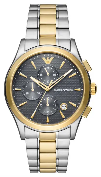 Emporio Armani AR11527 Mens Grey Chronograph Dial Two- Watch