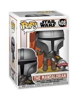 Pop! Pop Star Wars:Mandalorian-Mando Flying W/Blaster