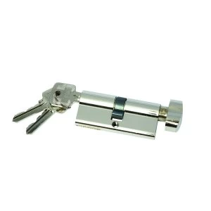 Wickes Euro Profile FD010 Thumbturn Cylinder - Satin Nickel 70mm