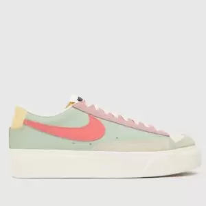 Nike Blazer Low Platform Trainers In Multi