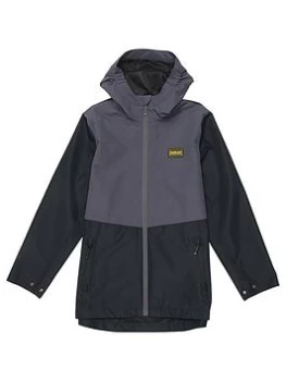 Barbour International Boys Lowland Showerproof Jacket - Black, Size Age: 8-9 Years