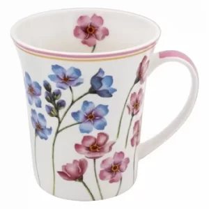 pretty floral mug forget me not