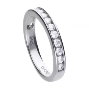 Diamonfire Channel Set Half Eternity Ring R3629