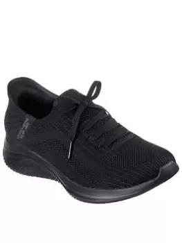 Skechers Ultra Flex 3.0 Brilliant Path Fixed Lace Slip-ins - Black, Size 4, Women