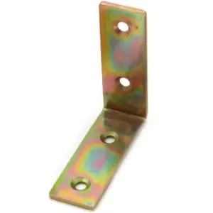 Steel from Corner l Shape Brace Angle Bracket - Size 50 x 50 x 17mm - Pack of 2