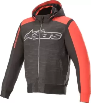 Alpinestars Rhod Windstopper Motorcycle Hoodie, black-red, Size S, black-red, Size S