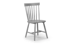 Julian Bowen Torino Grey Lacquer KD Dining Chair