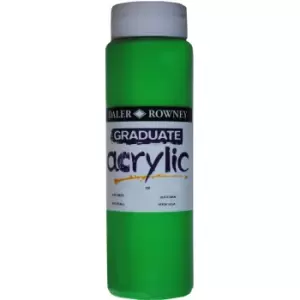 Daler Rowney 123500355 Graduate Acrylic Paint 500ml Leaf Green