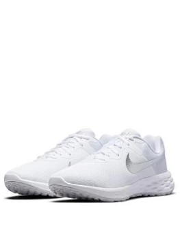 Nike Revolution - White/Silver, White/Silver, Size 3, Women