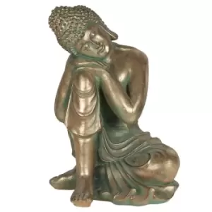 Verdigris Effect 66cm Sitting Garden Buddha