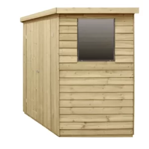 7x7ft Forest Overlap Pressure Treated Corner Shed