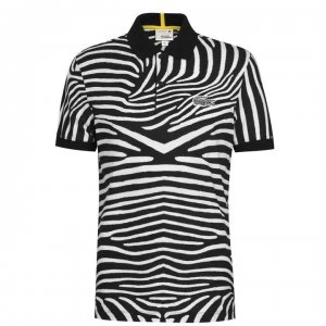 Lacoste Nat Geo Print Polo Shirt - Zebra