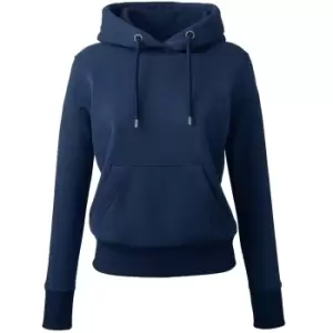 Anthem Womens/Ladies Organic Hoodie (XS) (Navy)