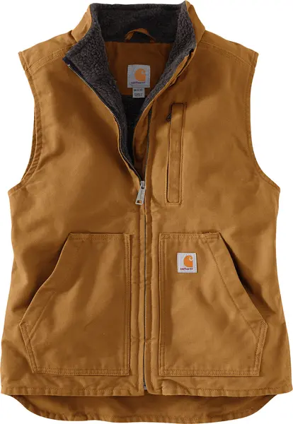 Carhartt Sherpa, vest women , color: Brown , size: XL